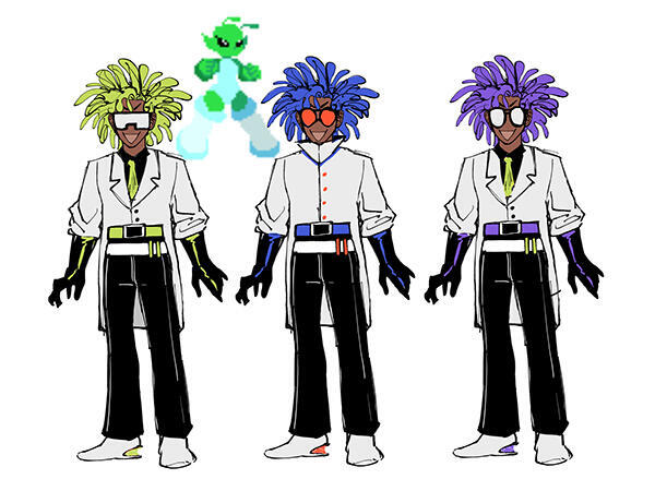 Progress sheets for Professor Null's design