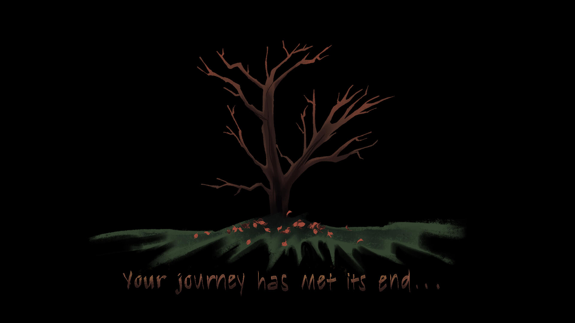 "Game Over" screen for Beyond the Fatherland (Apr 2025)