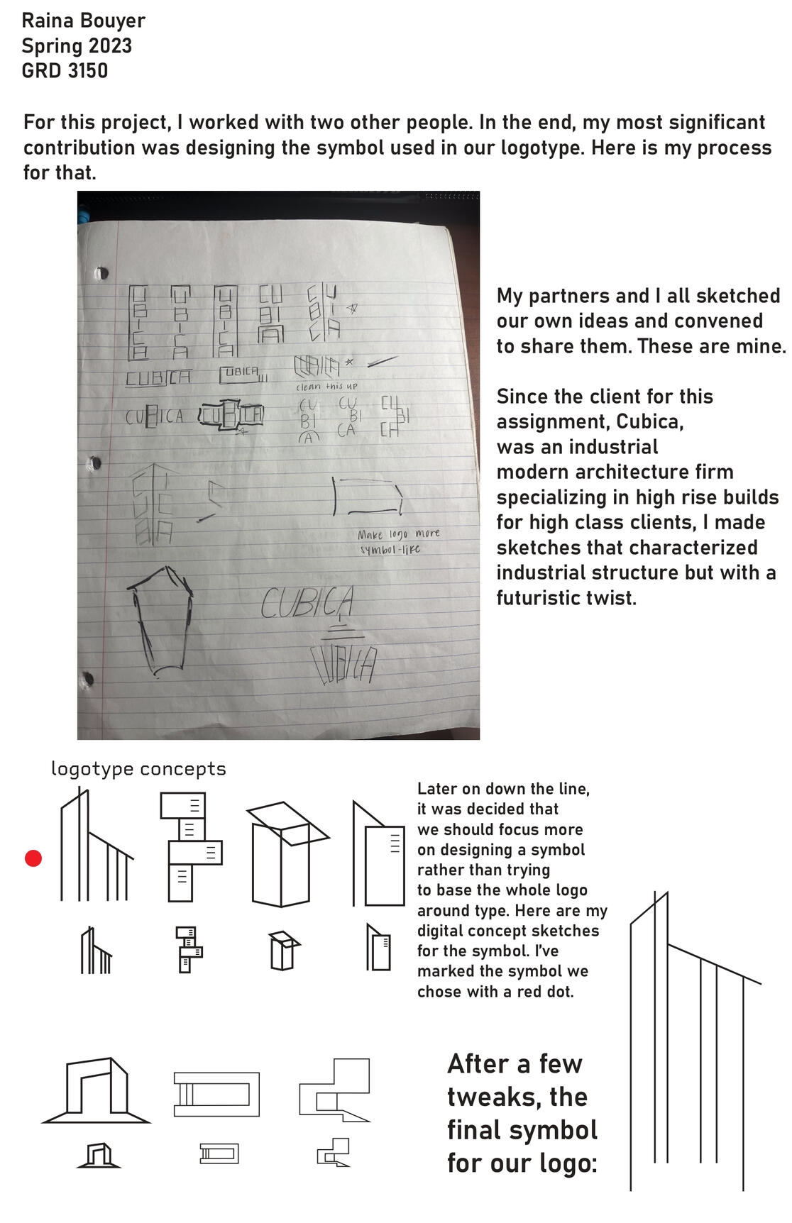 Branding concept for modern and industrial construction company Cubica (Spring 2023)