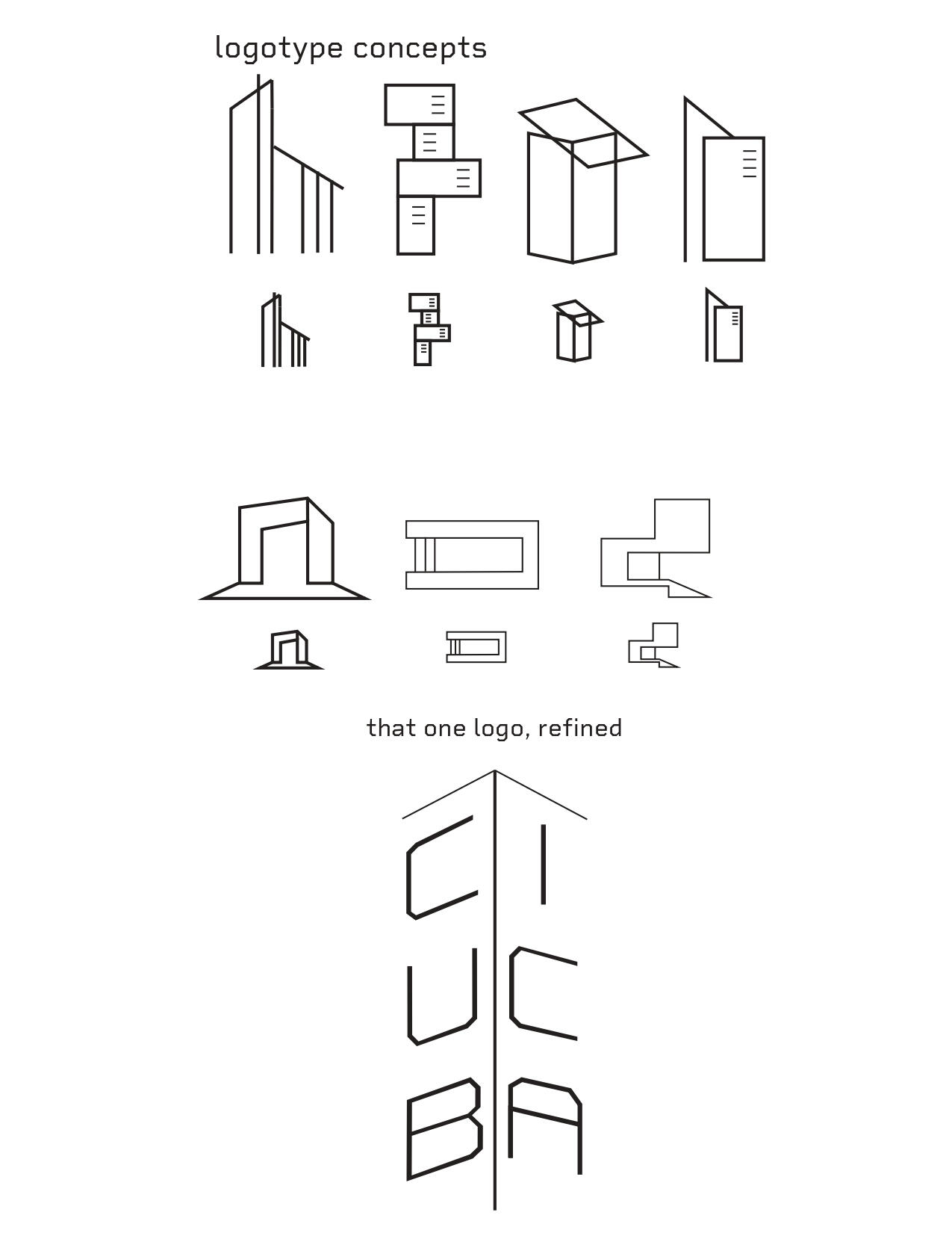 Branding concept for modern and industrial construction company Cubica (Spring 2023)