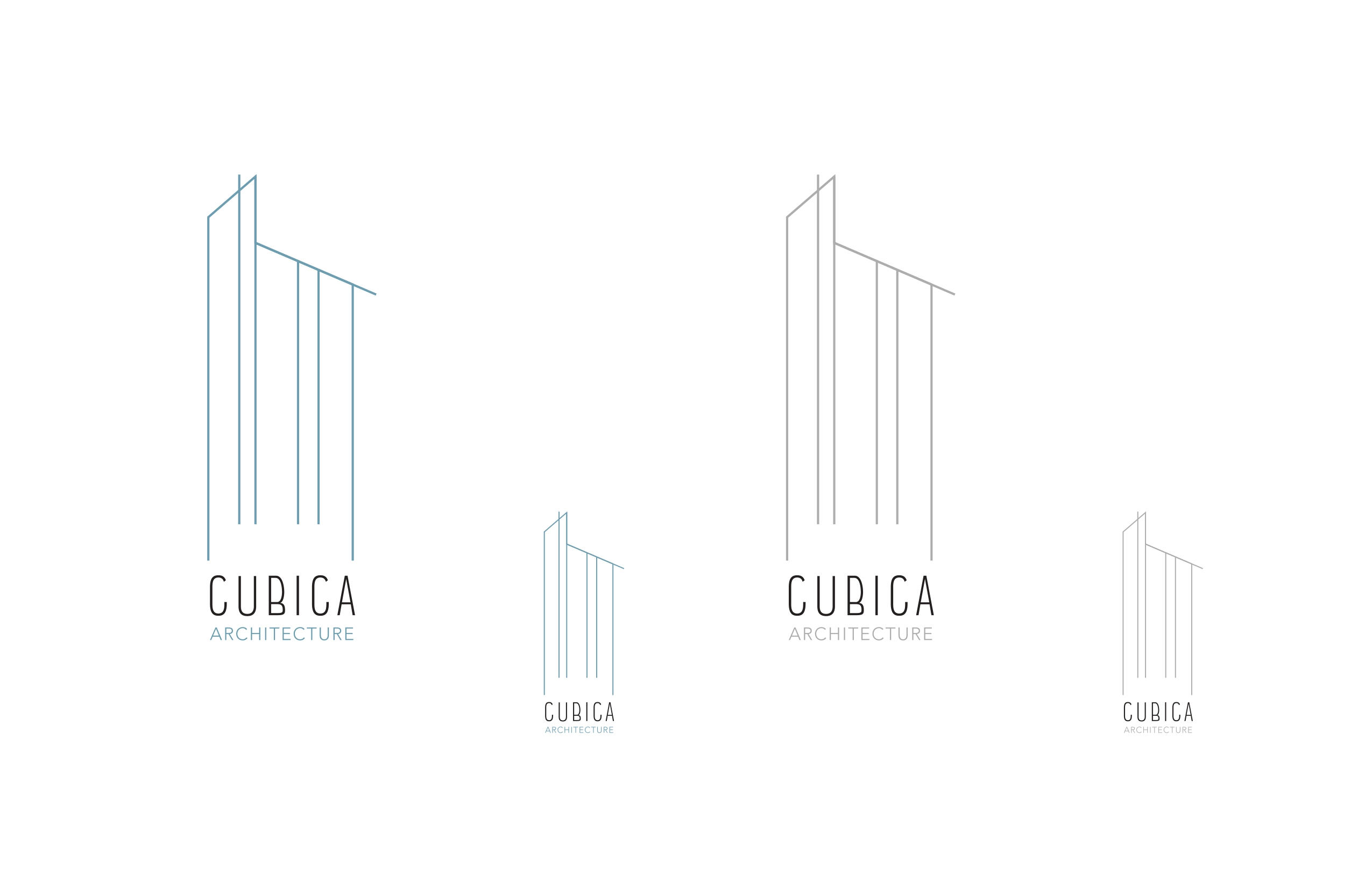 Branding concept for modern and industrial construction company Cubica (Spring 2023)