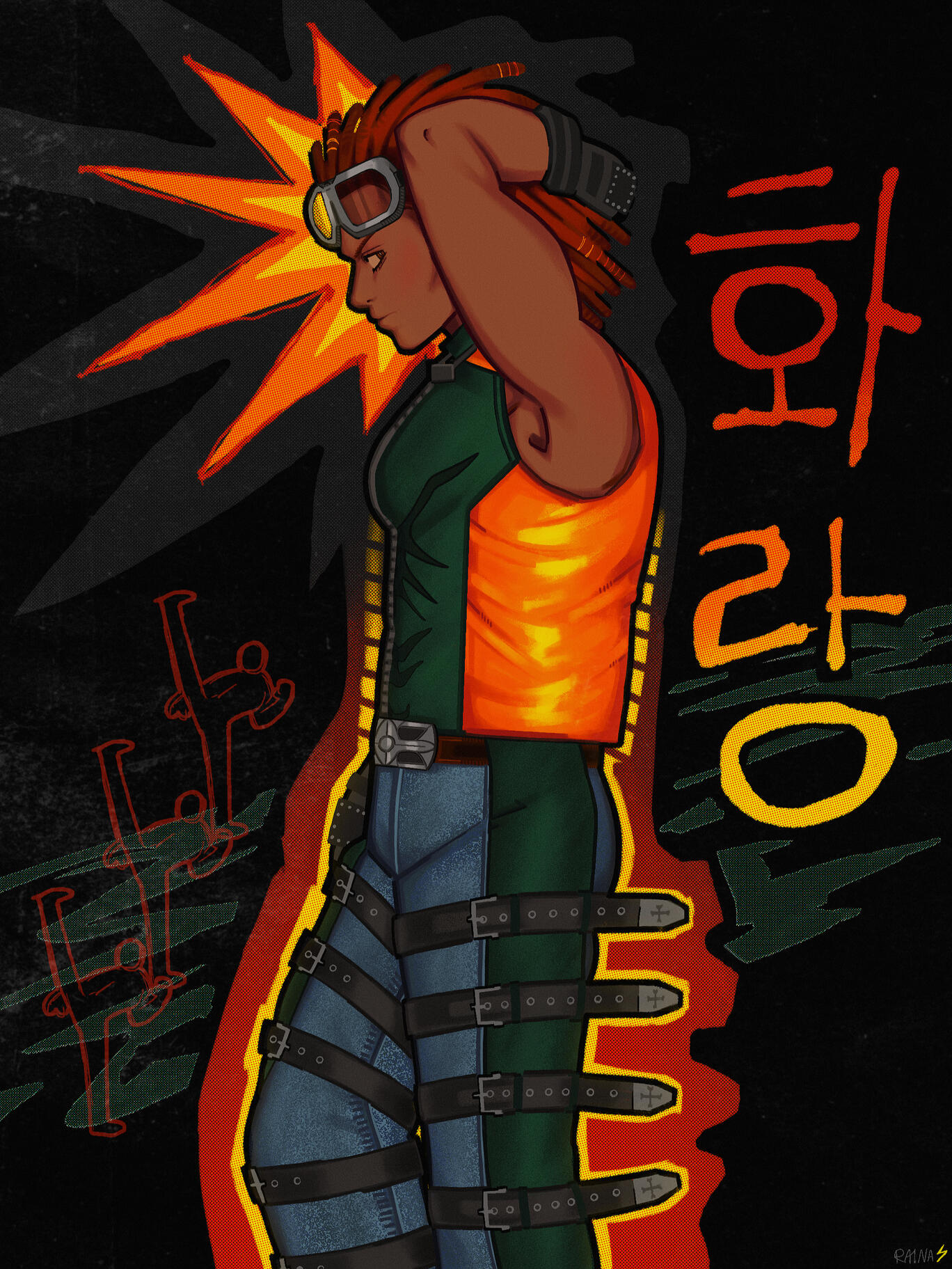 Interpretation of Hwoarang from Tekken as a Black man (Apr 2026)