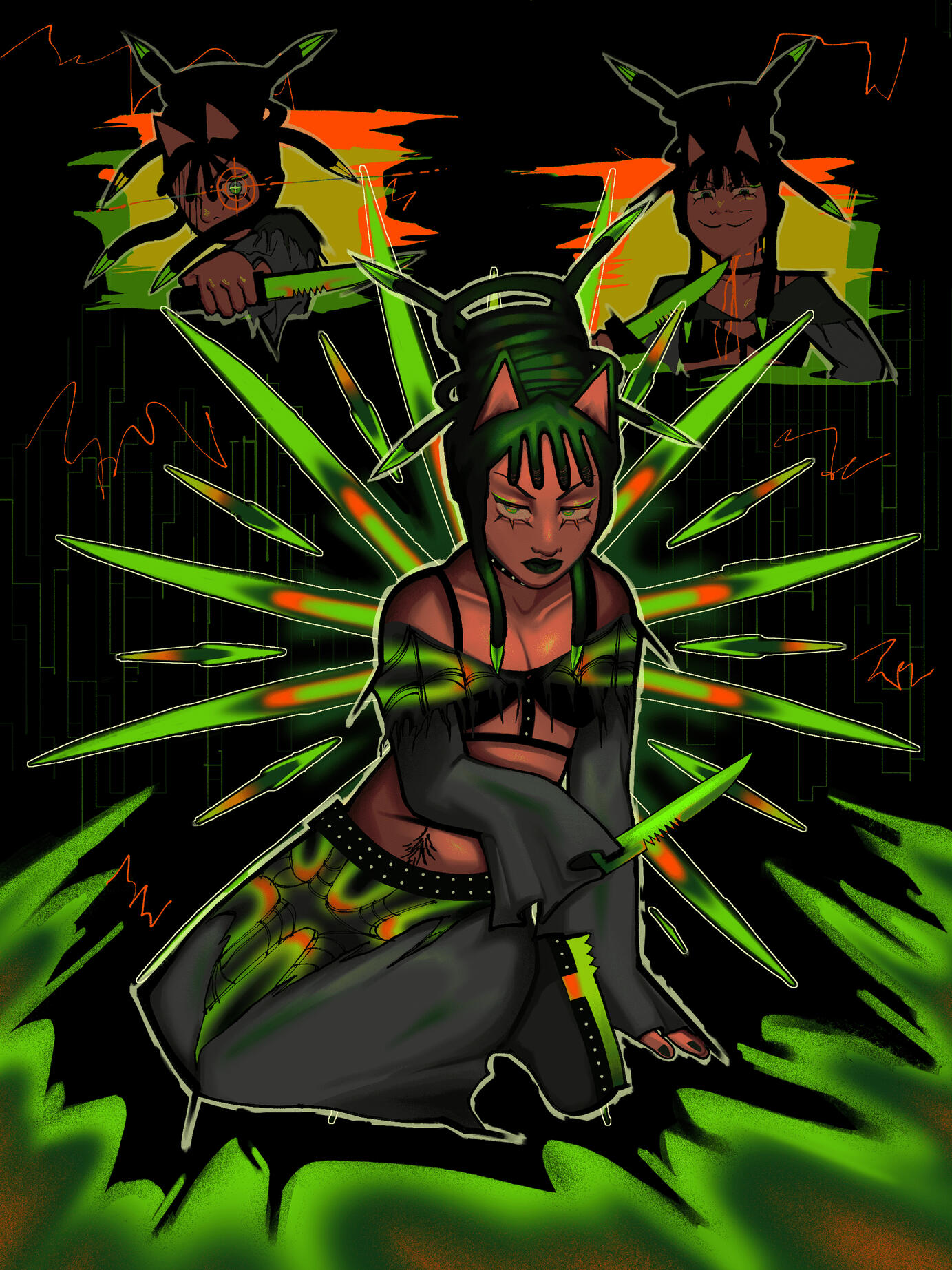 Illustration of my original character Switch (May 2025)