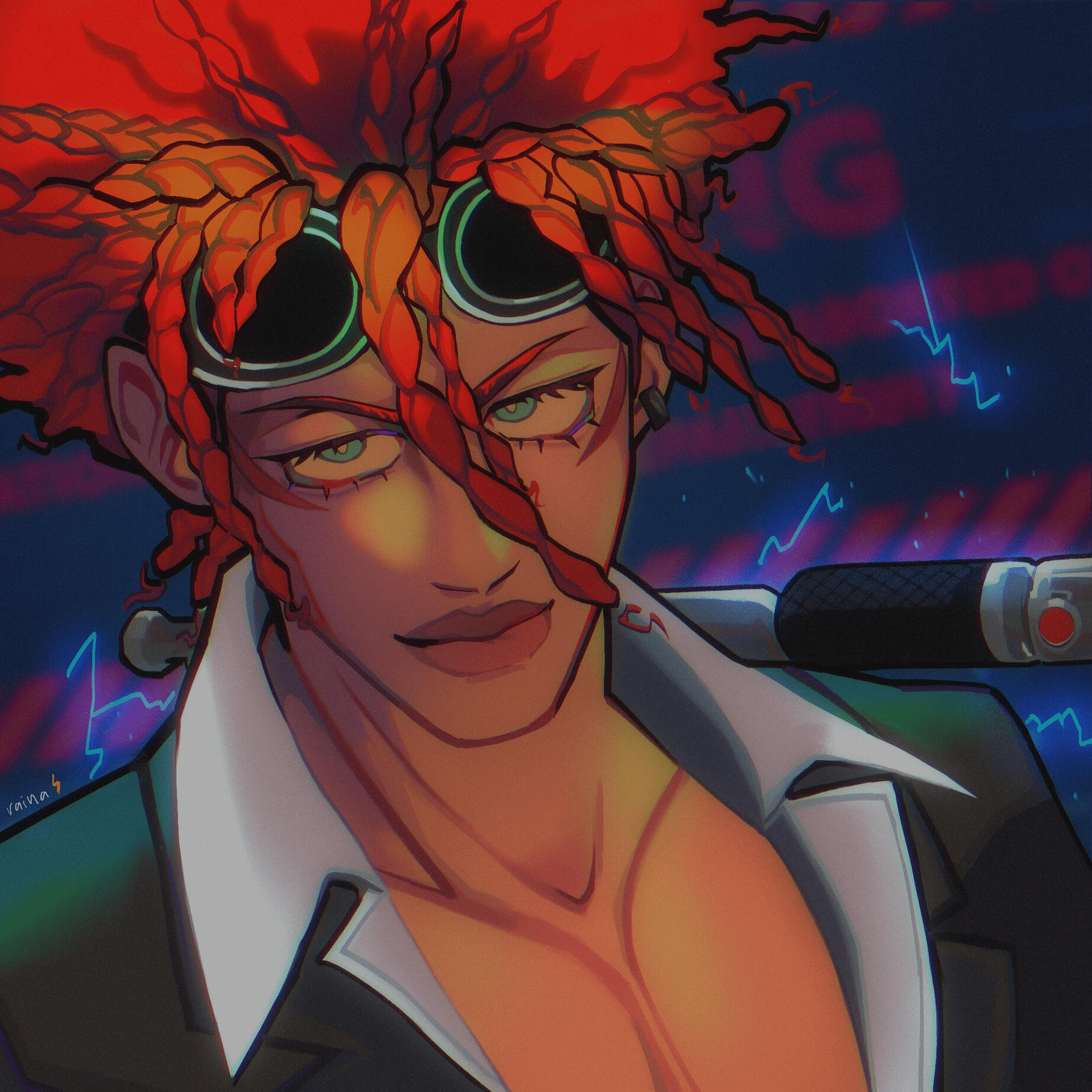 Black interpretation of Reno from "Final Fantasy 7" (Mar 2023)