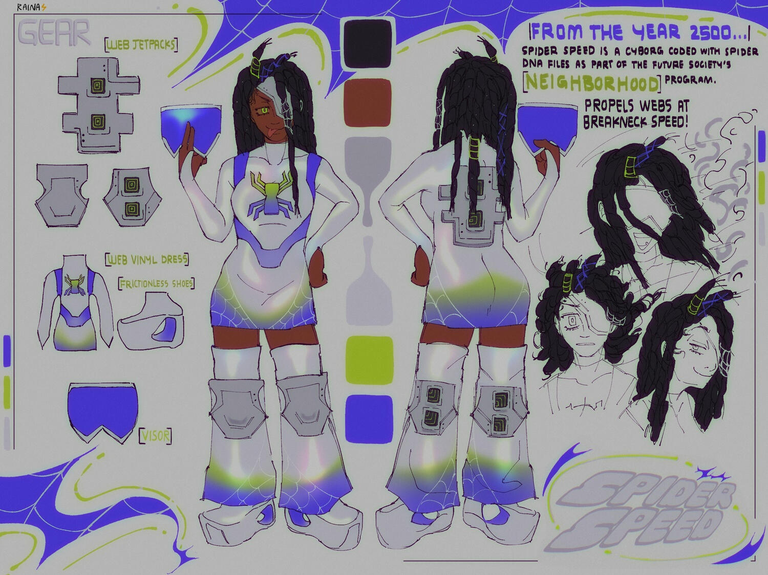 Reference sheet for Spider Speed (Jun 2023)