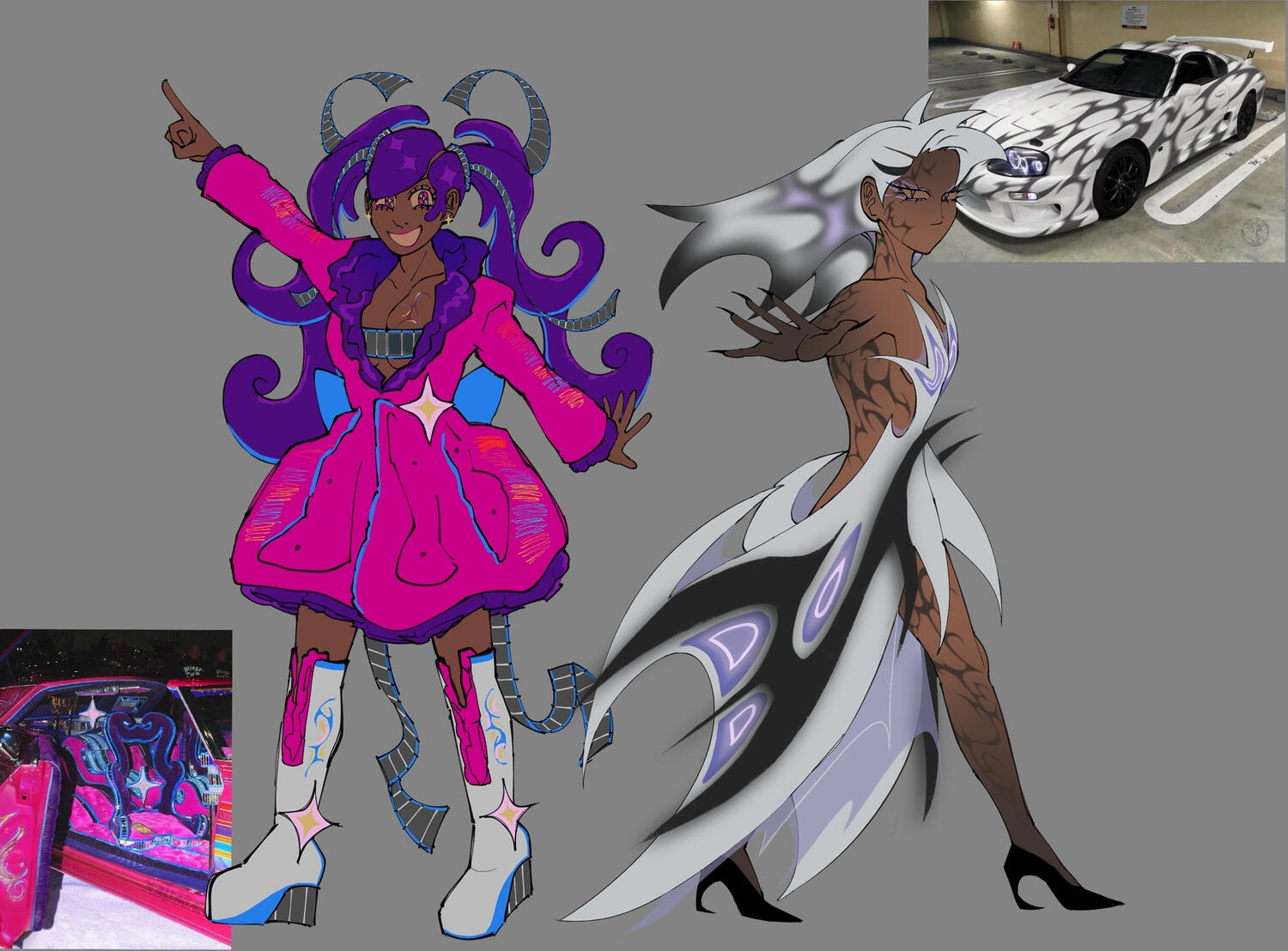 Misc. designs based off of cars I found on Pinterest pt. 2 (Dec 2023)