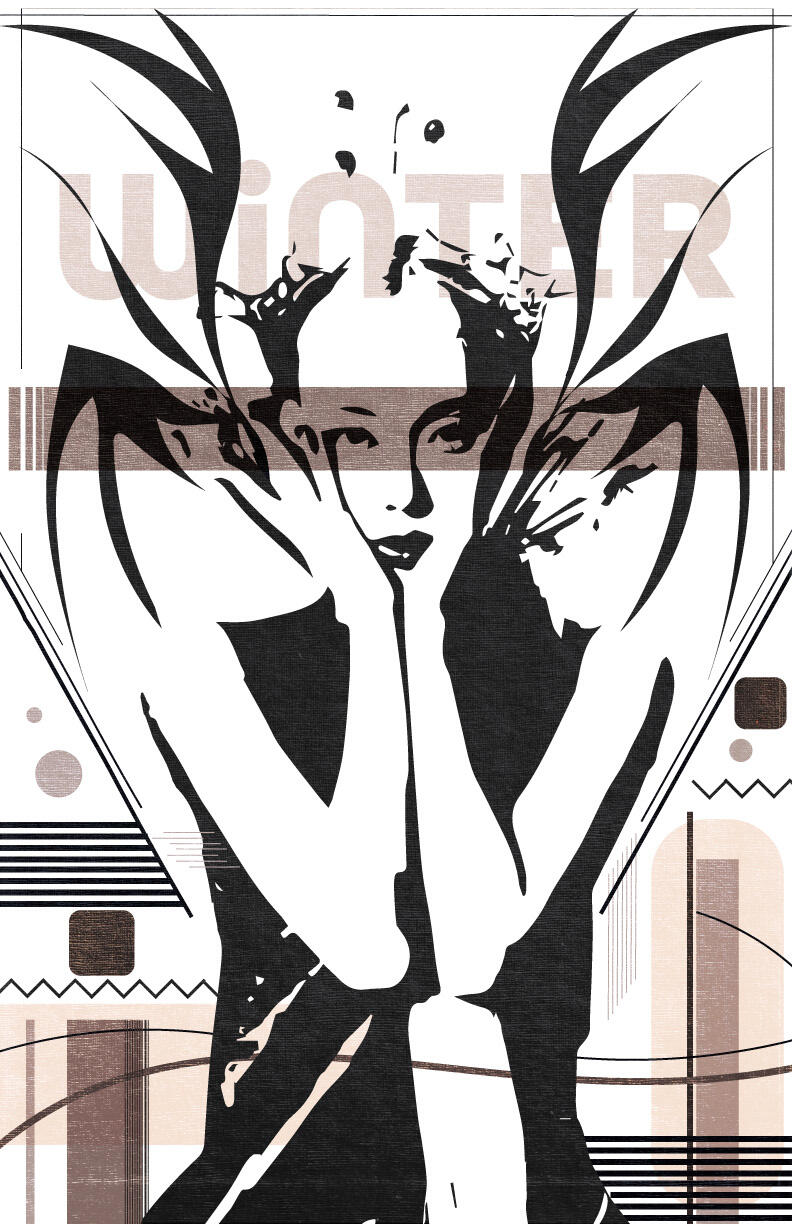 Postmodern-styled posters of K-Pop girl group aespa, a personal project (Jul 2024)