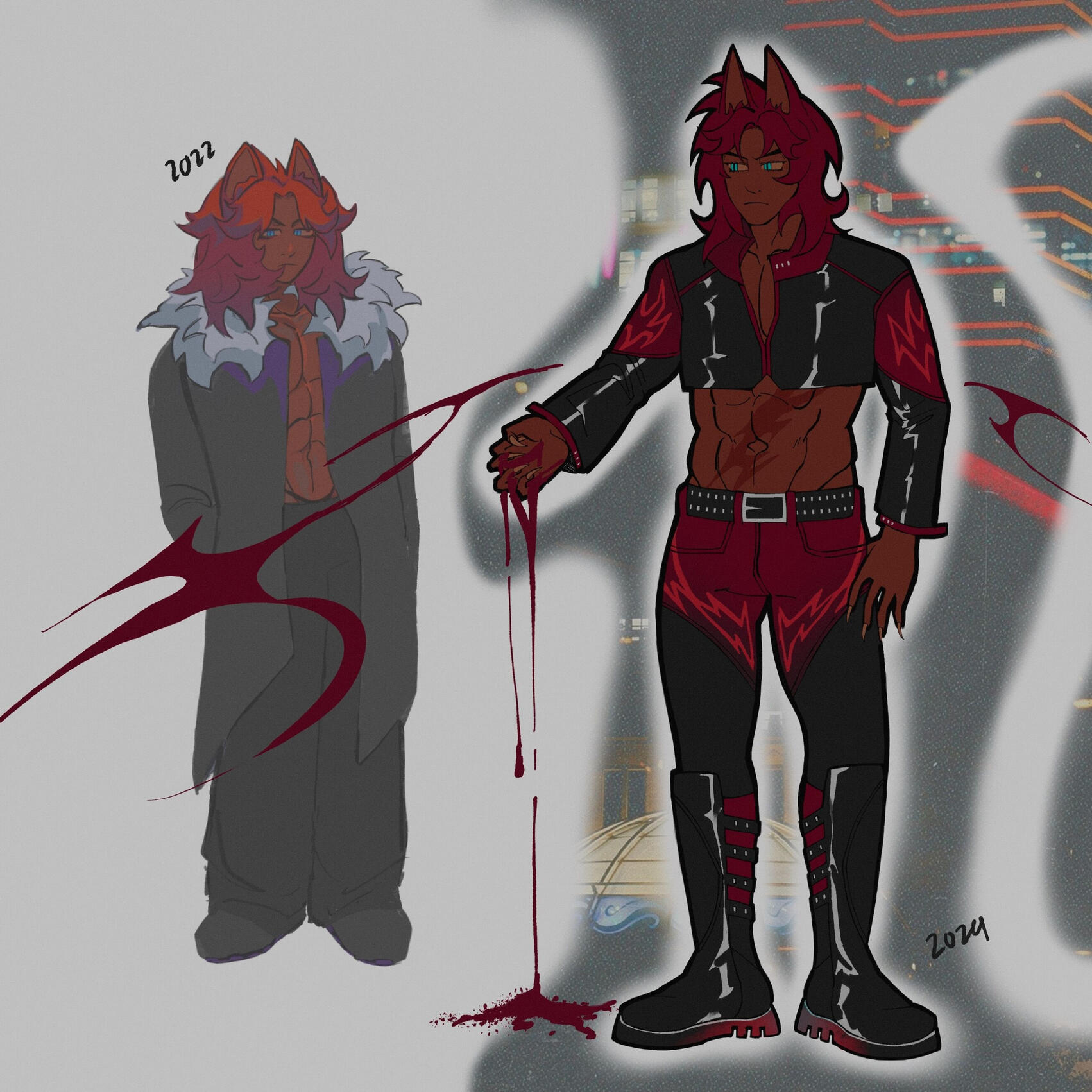 Redesign of my OC Gash (Sep 2024)