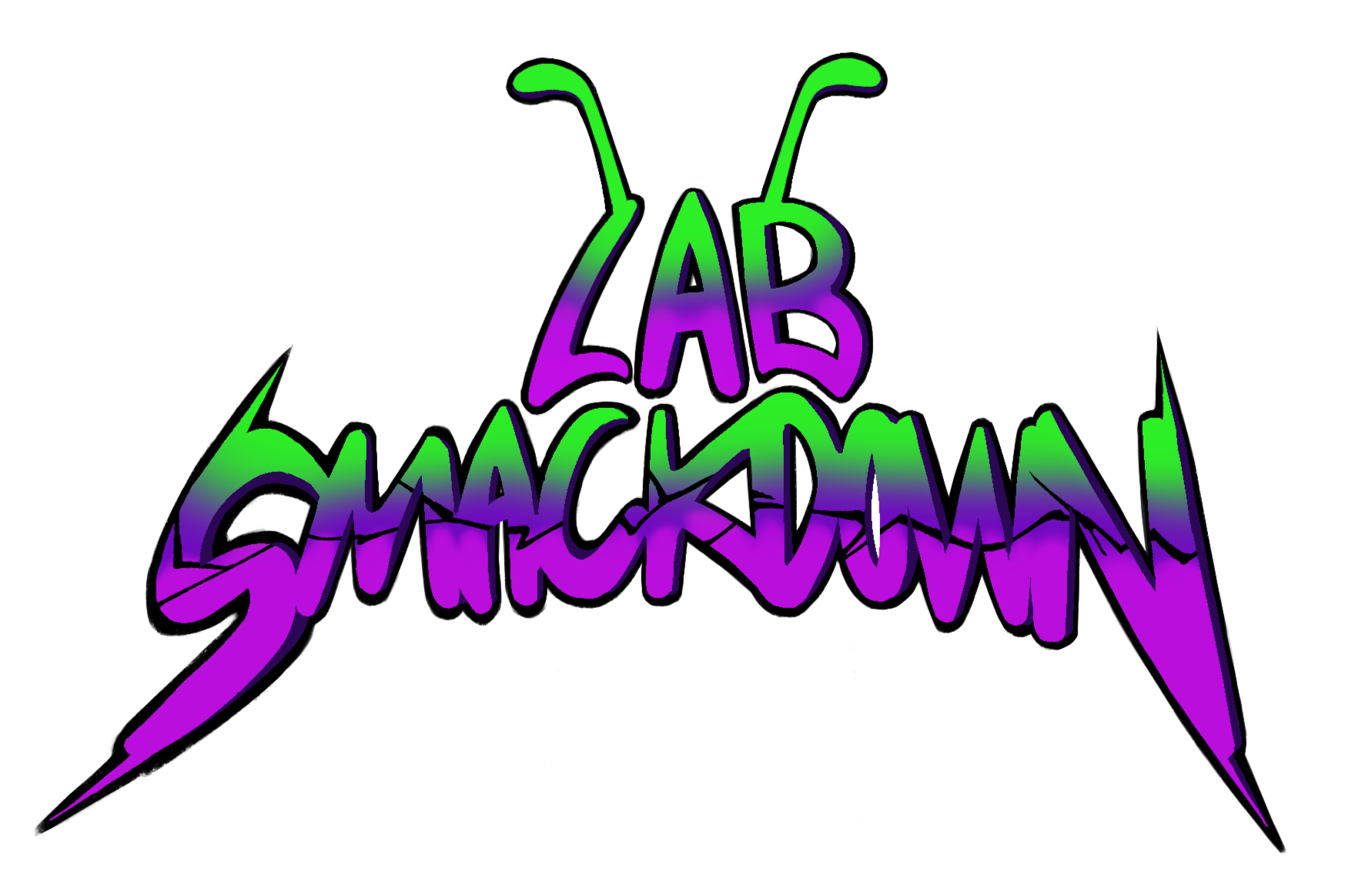 Logo for Lab Smackdown, game created by lead producer Sydney Milton, for GSU's PantherDev club (Dec 2024)