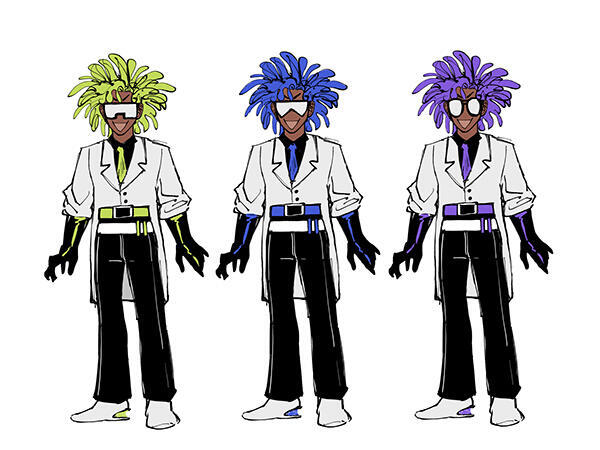 Progress sheets for Professor Null's design