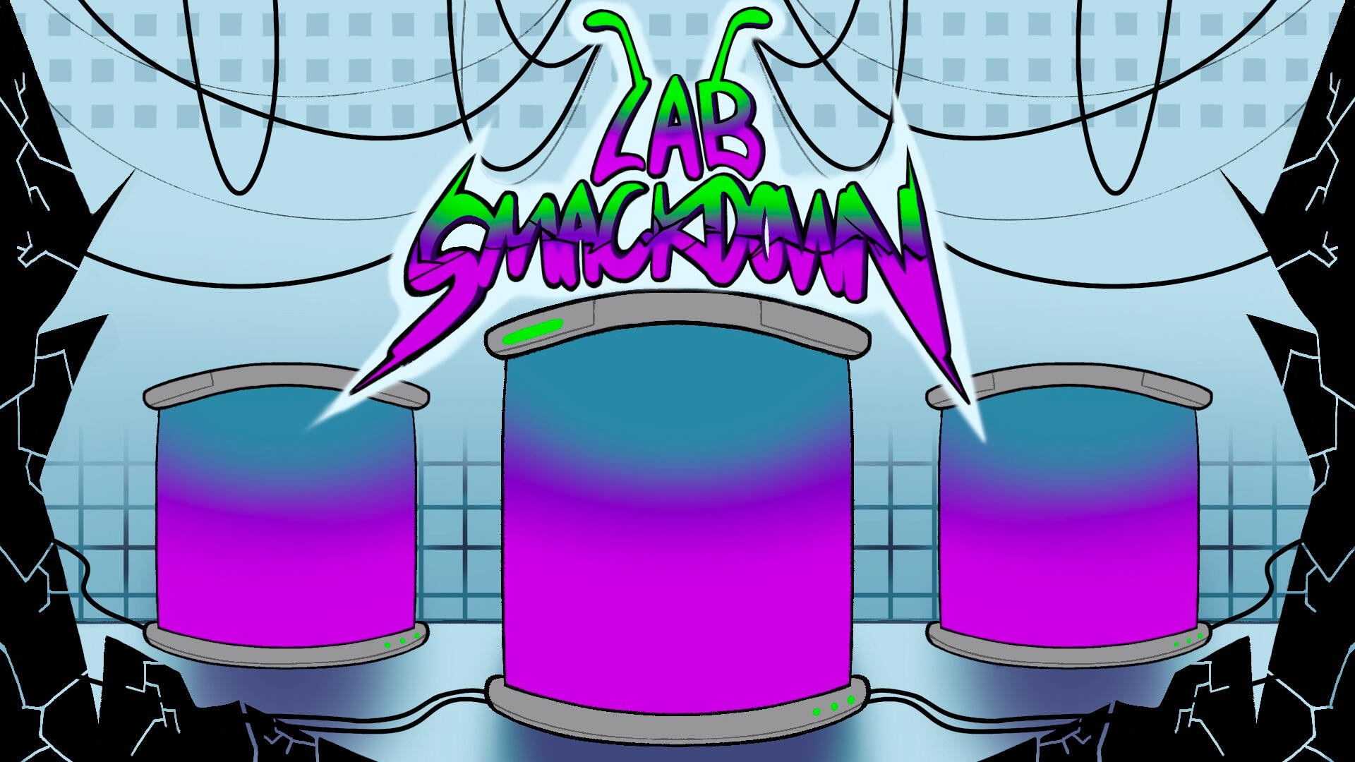 Title screen design for Lab Smackdown (Dec 2024)
